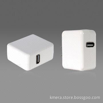 AC Adapter with USB DC Plug, 100 to 240V Input, and 5V Output Voltage